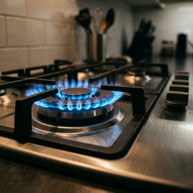 Безопасное пламя газовой плиты