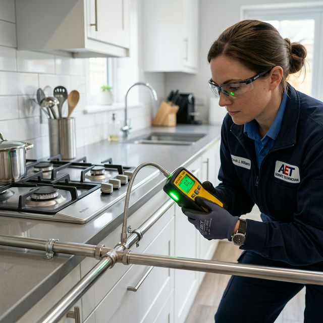 Диагностика на утечку газовым течеискателем